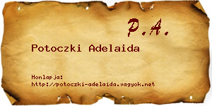 Potoczki Adelaida névjegykártya
